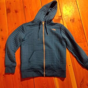 North Face Quilted Full Zip Hoodie